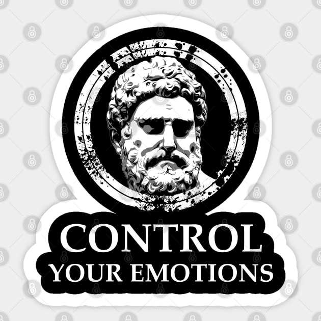 Stoicism: Control your emotions Sticker by NoMans